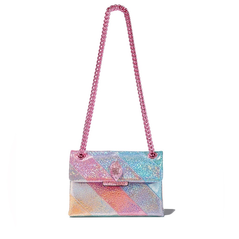 Kurt Geiger London Mini Kensington Glitter Holographic Crossbody Bag - Picture 6 of 8